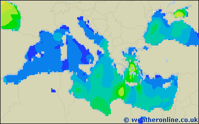 Balearic Islands - Výška vln - Pá, 18 08, 20:00 SELČ