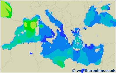 Ionian Sea - Výška vln - Ne, 20 08, 02:00 SELČ