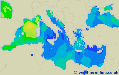 Ionian Sea - Výška vln - Ne, 20 08, 08:00 SELČ