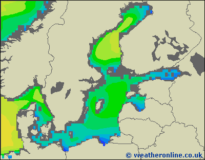 Baltic Sea SE - Výška vln - Ne, 20 08, 02:00 SELČ