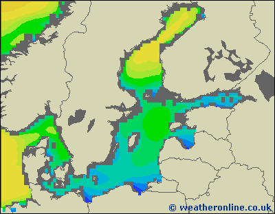Baltic Sea SE - Výška vln - Ne, 20 08, 08:00 SELČ