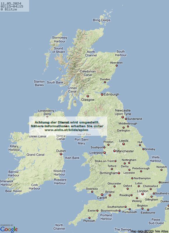 Blesk Spojené království 02:15 UTC Sat 11 May