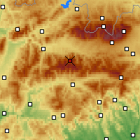 Nearby Forecast Locations - Nízké Tatry - Mapa