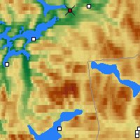 Nearby Forecast Locations - Mo i Rana - Mapa