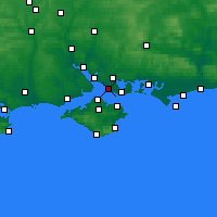 Nearby Forecast Locations - Portsmouth - Mapa