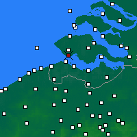 Nearby Forecast Locations - Vlissingen - Mapa