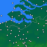 Nearby Forecast Locations - Hansweert - Mapa