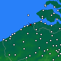 Nearby Forecast Locations - Knokke-Heist - Mapa