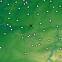 Nearby Forecast Locations - La Louvière - Mapa