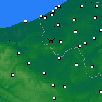 Nearby Forecast Locations - Poperinge - Mapa