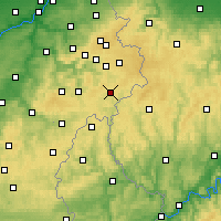 Nearby Forecast Locations - Sankt Vith - Mapa