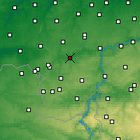 Nearby Forecast Locations - Charleroi - Mapa