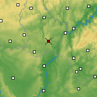 Nearby Forecast Locations - Lucembursko - Mapa