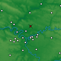 Nearby Forecast Locations - Letiště Charlese de Gaulla - Mapa