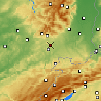 Nearby Forecast Locations - Belfort - Mapa