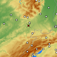 Nearby Forecast Locations - Dorans - Mapa