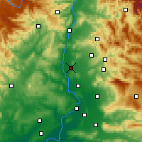 Nearby Forecast Locations - Bollène - Mapa