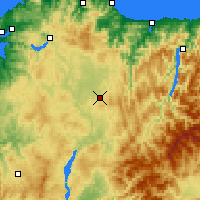 Nearby Forecast Locations - Lugo/Rozas - Mapa