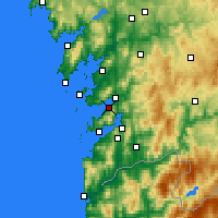 Nearby Forecast Locations - Marín - Mapa