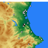 Nearby Forecast Locations - Xàtiva - Mapa