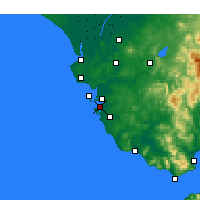 Nearby Forecast Locations - San Fernando - Mapa