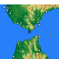 Nearby Forecast Locations - Tarifa - Mapa