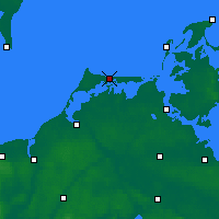 Nearby Forecast Locations - Fischland-Darß-Zingst - Mapa