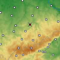 Nearby Forecast Locations - Saská Kamenice - Mapa