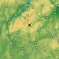 Nearby Forecast Locations - Idar-Oberstein - Mapa