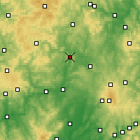 Nearby Forecast Locations - Marburg - Mapa