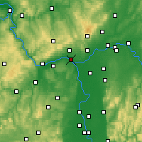 Nearby Forecast Locations - Mohuč - Mapa