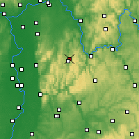 Nearby Forecast Locations - Odenwald - Mapa