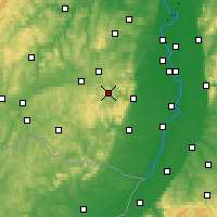 Nearby Forecast Locations - Palatinate Forest - Mapa
