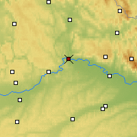 Nearby Forecast Locations - Řezno - Mapa