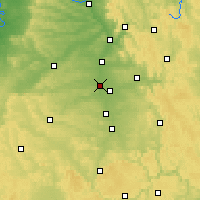 Nearby Forecast Locations - Fürth - Mapa