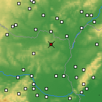 Nearby Forecast Locations - Mistelbach an der Zaya - Mapa