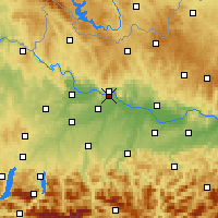 Nearby Forecast Locations - Linec - Mapa