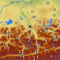 Nearby Forecast Locations - Salcburk - Mapa