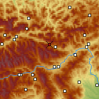 Nearby Forecast Locations - Wald am Schoberpass - Mapa