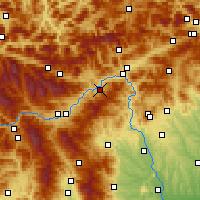 Nearby Forecast Locations - Leoben - Mapa