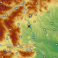Nearby Forecast Locations - Štýrský Hradec - Mapa