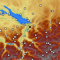 Nearby Forecast Locations - Dornbirn - Mapa