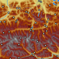 Nearby Forecast Locations - Schmittenhöhe - Mapa