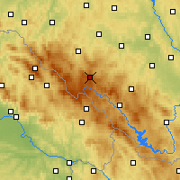 Nearby Forecast Locations - Churáňov - Mapa