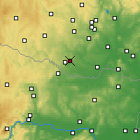 Nearby Forecast Locations - Kuchařovice - Mapa