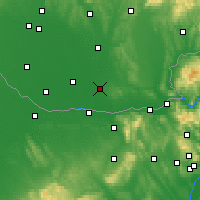 Nearby Forecast Locations - Hurbanovo - Mapa