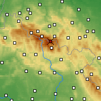 Nearby Forecast Locations - Sněžka - Mapa