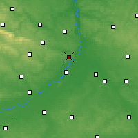 Nearby Forecast Locations - Sandoměř - Mapa