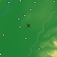 Nearby Forecast Locations - Debrecín - Mapa