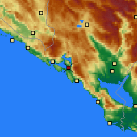 Nearby Forecast Locations - Tivat - Mapa